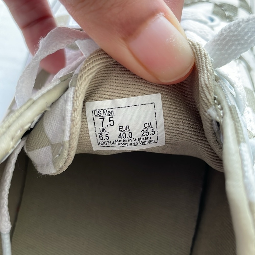 Vans Checkerboard Euclyptswht Senakers - Picture 7 of 12